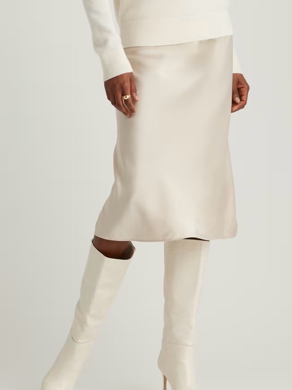 Quince Washable Silk Skirt - Picture 2 of 5